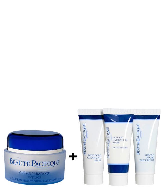 Beauté Pacifique Paradoxe Anti-Age Dagcreme, 50 ml. + Gratis Trio-mask