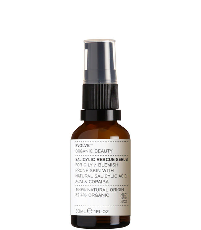 Evolve Organic Beauty Salicylic Rescue Serum, 30 ml.