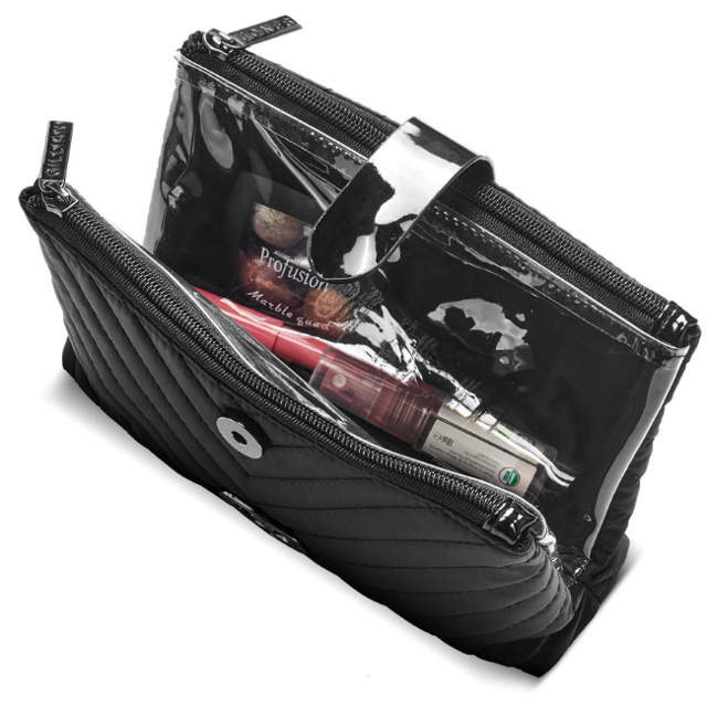 Gillian Jones THE WEEKENDER Makeup Pung - Sort quilt