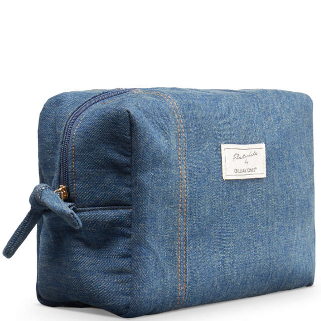 Gillian Jones Rummelig Toilettaske - Blå Denim