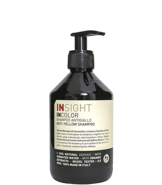 Insight Incolor Anti-yellow Shampoo, 400 ml.