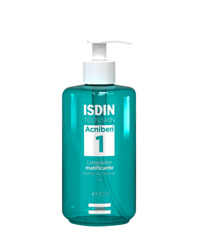 Isdin Acniben facial cleanser gel, 400 ml.