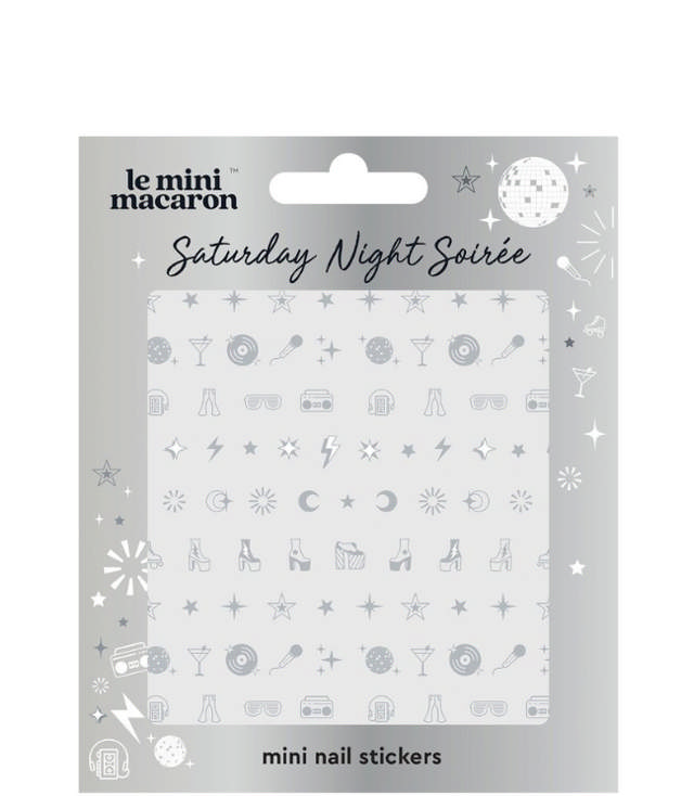 Le Mini Macaron Mini Nail Stickers Saturday Night Soire