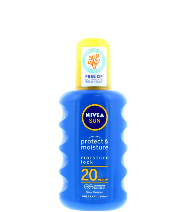 Nivea Sun Protect & Moisture  Sun Lotion Spray SPF20, 200 ml. 