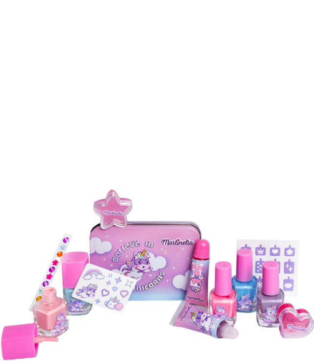 Martinelia Little Unicorn Nails & Lip Set With Tin Box