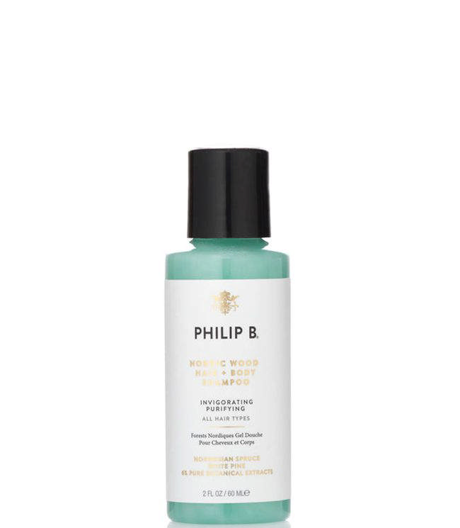 Philip B Nordic Wood Hair + Body Shampoo, 60 ml.